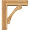 Ekena Millwork Legacy Block Rough Sawn Bracket w/ Offset Brace, Western Red Cedar, 8"W x 28"D x 32"H BKT0806X28X32LEC05RWR - alternate 3